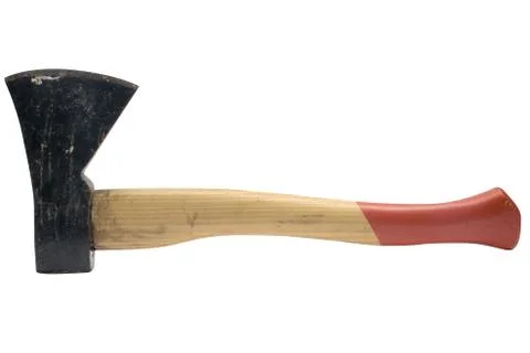 Hand Axe with Clipping Path Isolated on a White Background 스톡 사진
