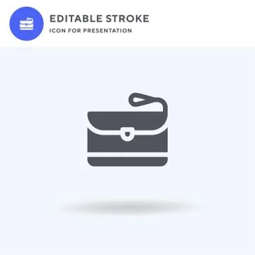 Hand Bag icon vector, filled flat sign, solid pictogram isolated on white, logo 스톡 일러스트