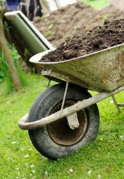Hand barrow Stockfoto's