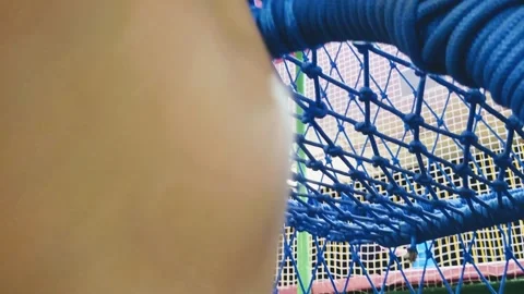 Hand basket weaving with thread Stock Footage 304762097