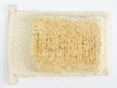 Hand bath sponge Stock Photos