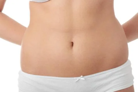 Hand on belly Stock Photos