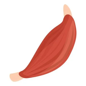 Hand bicep icon cartoon vector. Strong muscular Stock Illustration