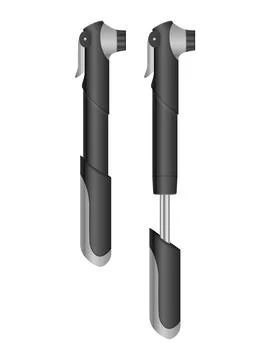 Hand bike pump set Stock Illustration