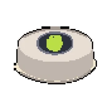 Hand biometric security device pixel art vector illustration Stock Illustration