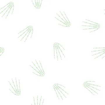 Hand bone glyph seamless pattern Illustrazione stock