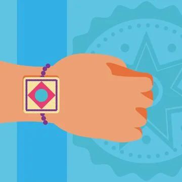 Hand with bracelet Stock Illustration