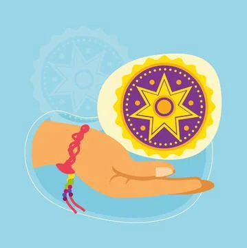 Hand with bracelet Stock Illustration