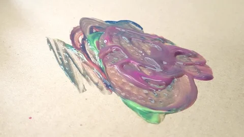 Hand brush draws Video stock 89242553