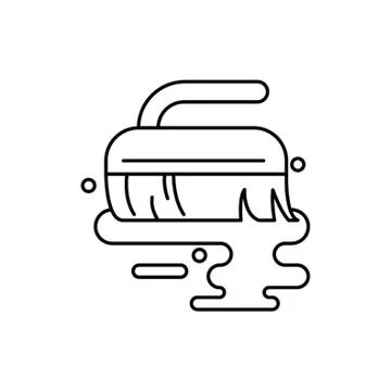 Hand brush vector icon illustration Stock Illustration