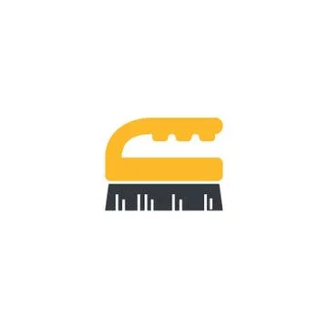 Hand brush,cleaning vector illustration Illustrazione stock