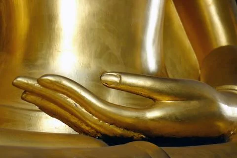 Hand buddha close-up Stock Photos