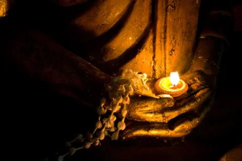 Hand of buddha image Foto stock