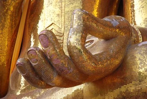 The hand of buddha image Stock Photos