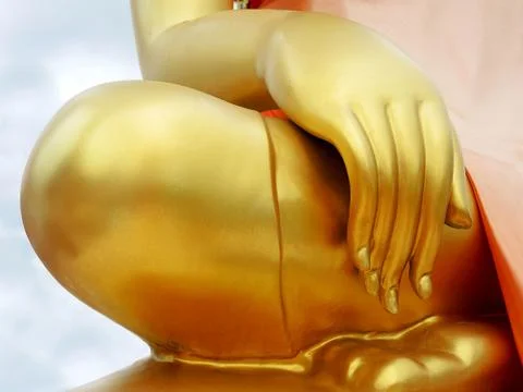 Hand of Buddha statue Stock Photos