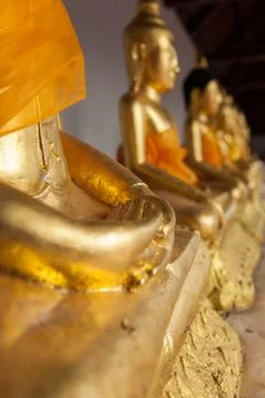 Hand of buddha statues Stock Photos