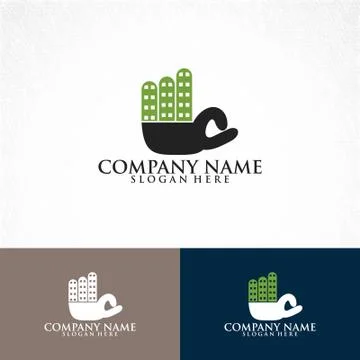 A hand building Stock Illustration