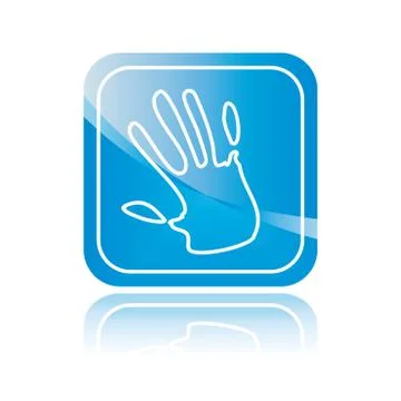 Hand button Stock Illustration