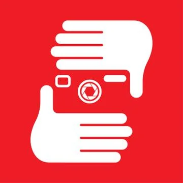 Hand camera Stock Illustration