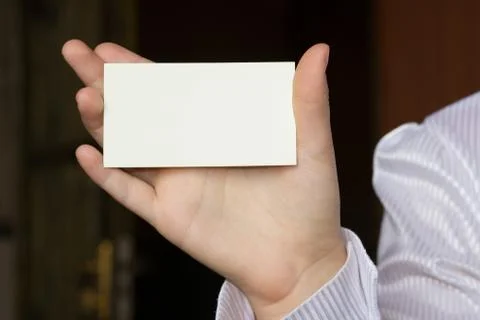 Hand with card Stock Photos