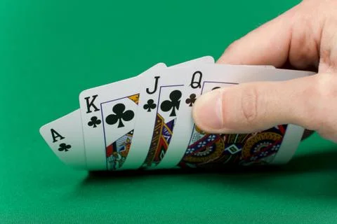 Hand with the cards Stock Photos