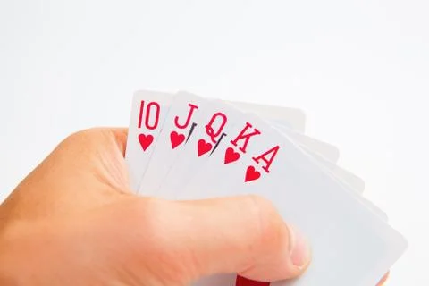 Hand with cards Fotos de archivo