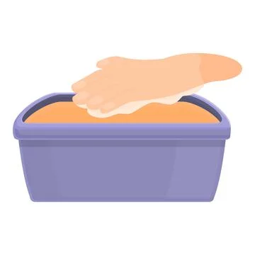 Hand care icon cartoon vector. Aromatic meditation 스톡 일러스트