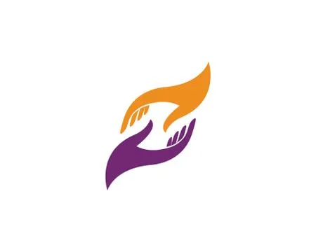 Hand Care Logo Template Stock Illustration