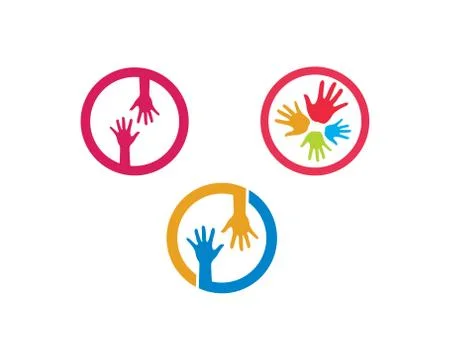 Hand Care Logo Template vector icon Stock Illustration