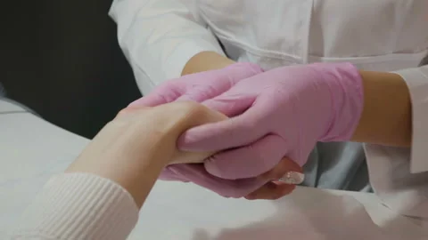 Hand care in the manicure salon Stock Footage 101366017