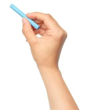 Hand with chalk Stock Photos