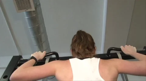 Hand Chins Stock Footage 1068207