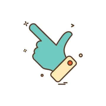 Hand choose click icon vector design Ilustração Stock
