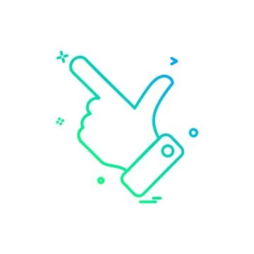 Hand choose click icon vector design Ilustração Stock