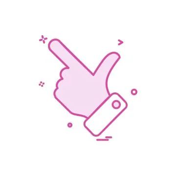Hand choose click icon vector design Ilustração Stock