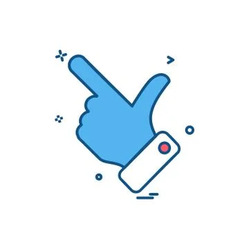 Hand choose click icon vector design Ilustração Stock