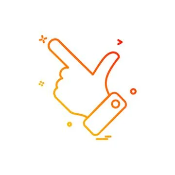 Hand choose click icon vector design Ilustração Stock