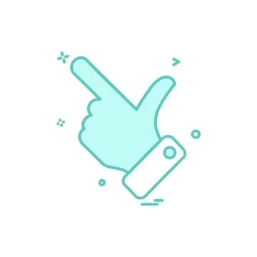 Hand choose click icon vector design Ilustração Stock