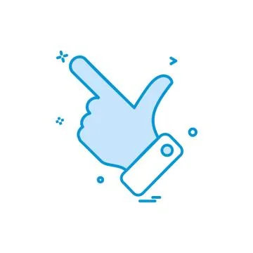 Hand choose click icon vector design 库存插图