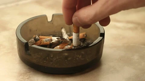 Hand with a Cigarette 3 Stock Footage 49060607