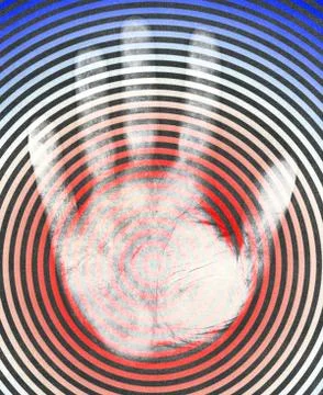 Hand circle design Stock Illustration