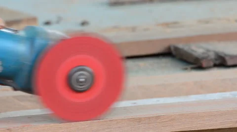 Hand circular saw Stock Footage 44135946