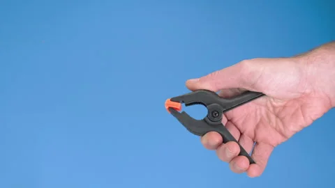 Hand-Clamp 스톡 동영상 217516357