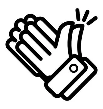 Hand Clapping Gesture Stock-Illustration
