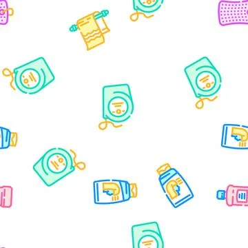 Hand clean soap virus vector seamless pattern Stock Illustration