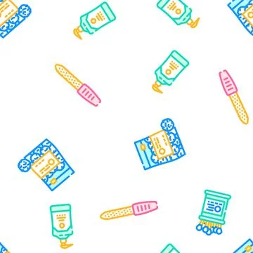Hand clean soap virus vector seamless pattern Stock Illustration