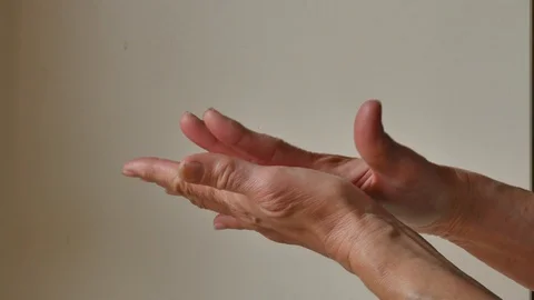 Hand cleaning Video stock 126041116