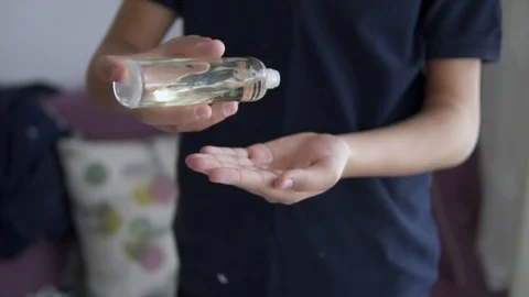 Hand cleaning Stock Footage 127955880