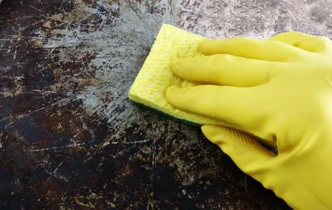 Hand cleaning Stock Photos