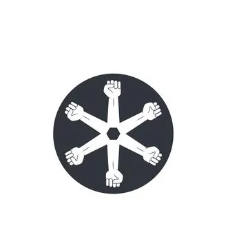 Hand up clenched vector icon illustration design Stock Illustration